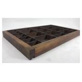 Primitive small divided drawer