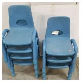Lot of 7 childrens stacking chairs