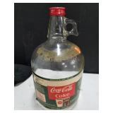 Vintage coca cola one gallon jug