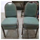 Lot of 6 stacking chairs