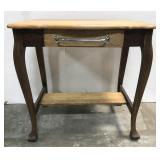 Two toned utility table