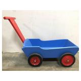Painted wood cart