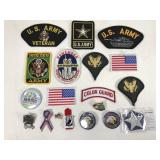 Military patches and pins