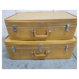 2 piece retro luggage set