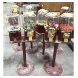 Lot of 8 candy machines