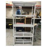 Tall storage shelf