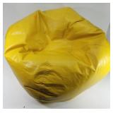 Yellow bean bag chair