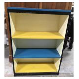 Retro painted bookshelf