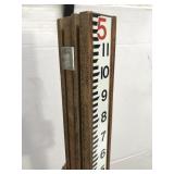 Vintage wood surveyor stick