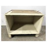 Vintage painted crate cubby