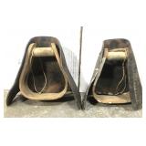 Leather & wood horse riding stirrups