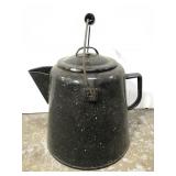 Vintage graniteware kettle