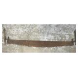 Large two-man lumber saw