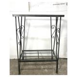 Metal table base