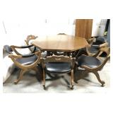 Vintage Drexel dining table & chairs set