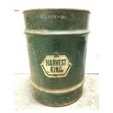 Harvest king oil drum