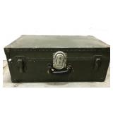 Green trunk with key