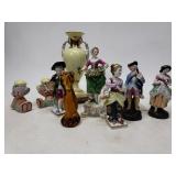Porcelain and ceramic figurine lot