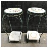 Plant stand pair