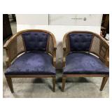 Barrel chair pair