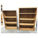 Two bookshelves w/ adjustable shelves