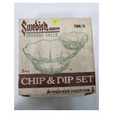 Swedish modern chip and dip set