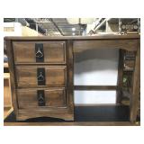 Vintage black stone top desk