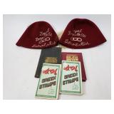 Loyal lodge no. 516 hats and booklets