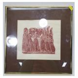 The daughters of Sir Thomas Urswyck framed art