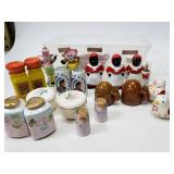 Porcelain salt and pepper shaker lot