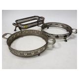 Silver serving dishes