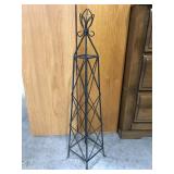 Small metal garden flower trellis
