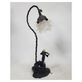 Violinist flower lamp