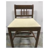 Small wood vanity chair