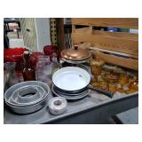 Large lot of vintage and antique glass bottles
