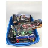 Lot of racing car collectibles