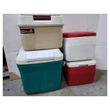 Lot of 4 coolers