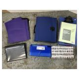 Organizers, calculator clipboard, folders