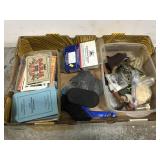Vintage lot w/ watches, postcards, patches