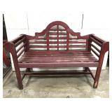 Wood garden bench