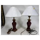 Matching side table lamps