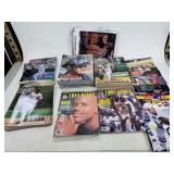 Autographed pictures and sports magazines