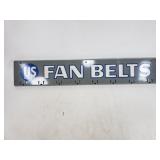 US rubber fan belt advertising sign