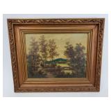 Landscape oil painting