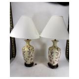 Matching flower lamps