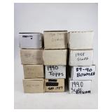 12 boxes of baseball cards