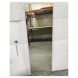 Tall glass mirror