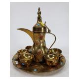 Unique bronze tea set