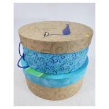 2 hat boxes with contents