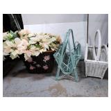 Trio of wicker baskets